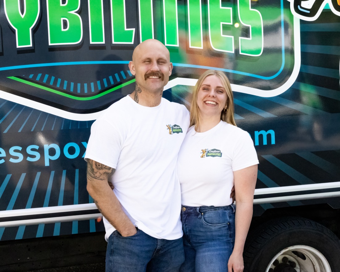 Taylor and Alosha, the owners of Endless Poxybilities